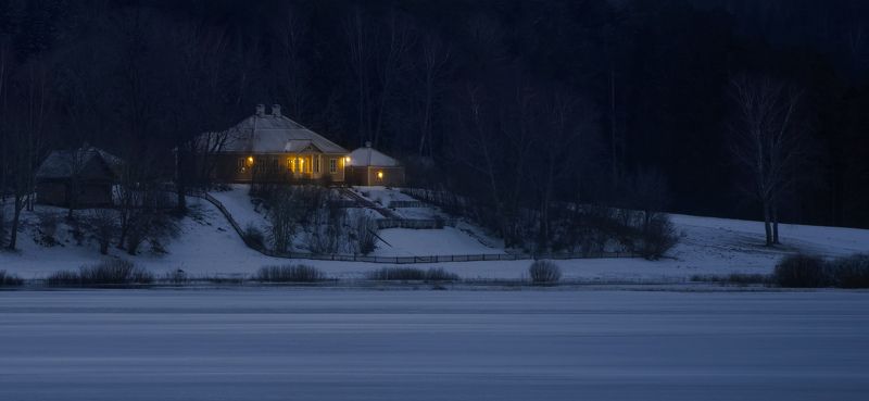 михайловское, сороть, пушкинские горы, январь Михайловское фото превью
