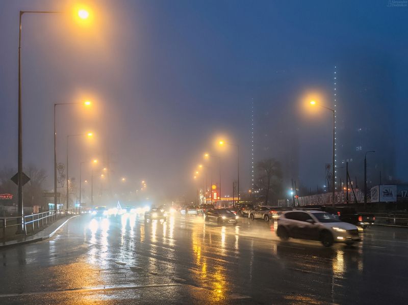 мобильная фотография, город, мобилография, стрит, самара, улица, street, mobile photography, urban, city Огни ночного города фото превью