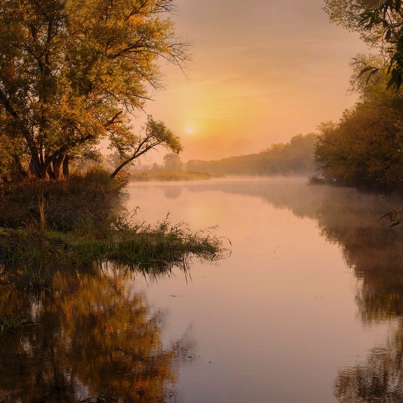 природа Утро на р. Айдар фото превью