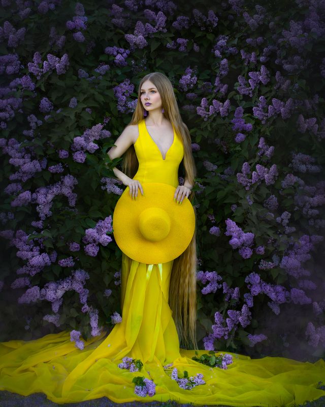 Фотограф Юлия Дюдина, Фотограф Нижний Новгород, арт фотограф,  волшебная фотосессия, фотосессия цветение, фотосессия в сирени, фотосессия в цветении  фото превью