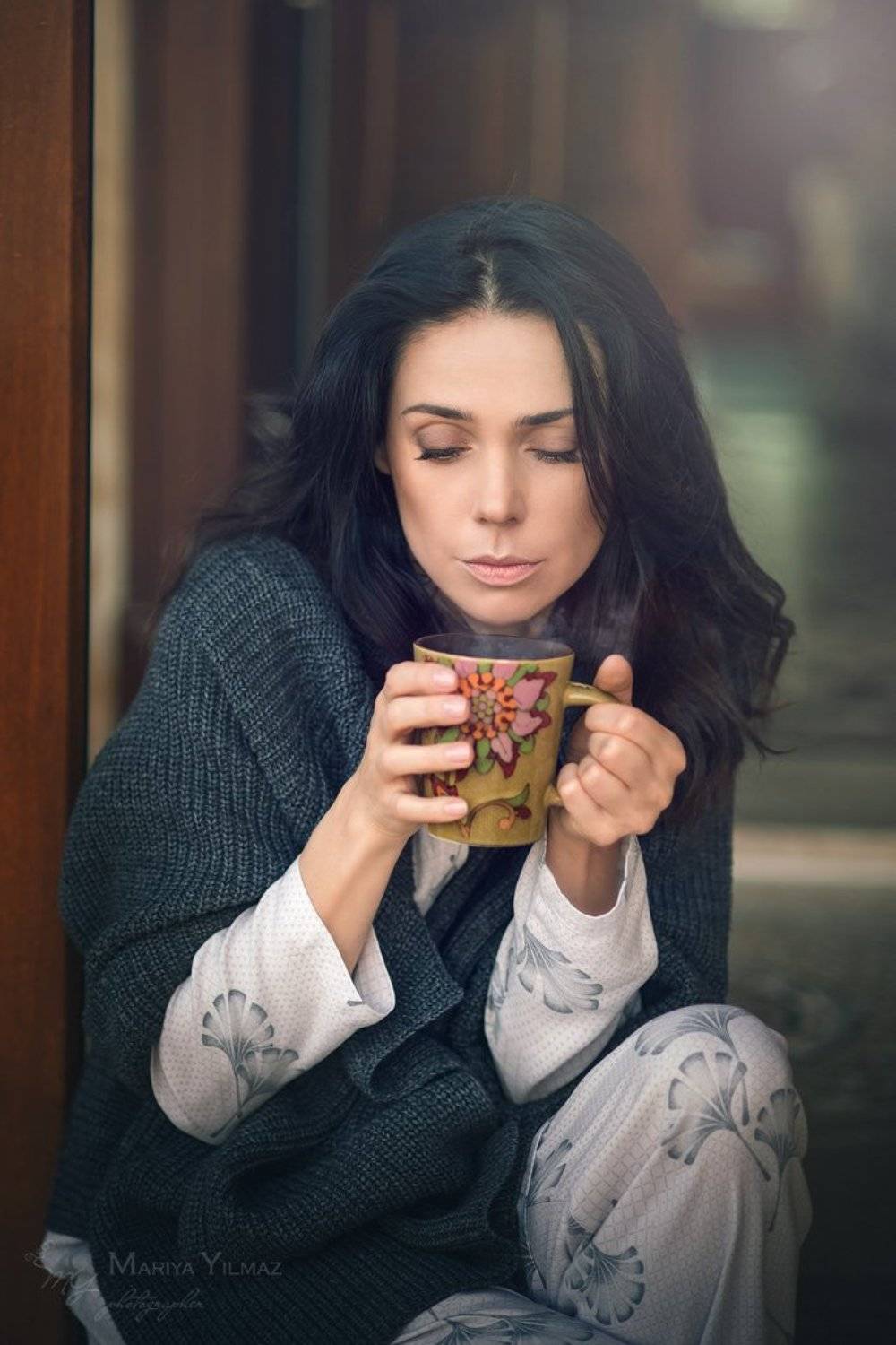 85mm, Mariya yilmaz, Nikon, Nikon d610, Брюнетка, Грусть, Мария йылмаз, Настроение, Никон, Никон д610, Осень, Холодно, Чайка, Мария Йылмаз