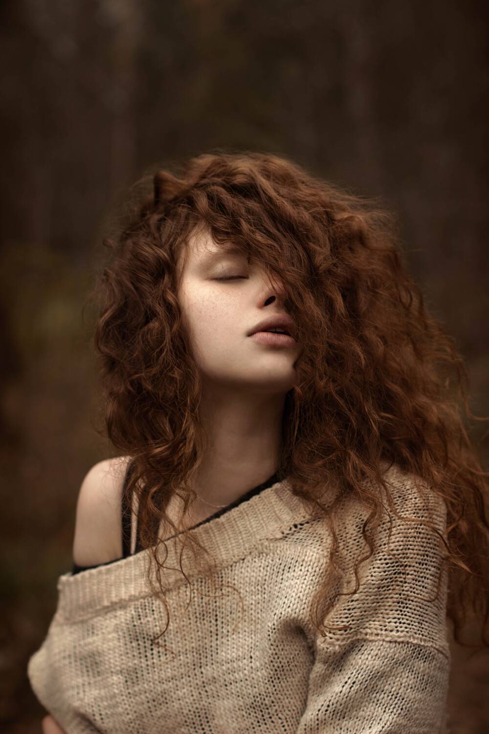 девушка, лес, сказка, портрет, рыжая, Комарова Настя