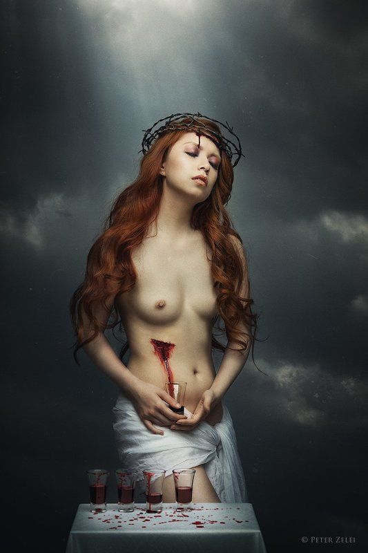 Art photo, Blood, Carolinemadison, Christ, Jesus, Religion, Sacred stigmata фото превью