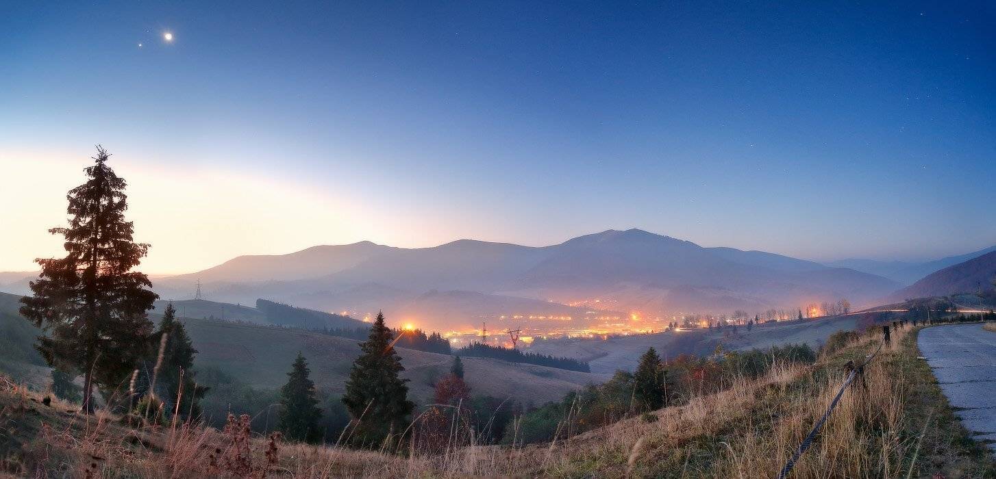 Карпаты, Ноябрь, Осень, Рассвет, Украина, Утро, Вейзе Максим