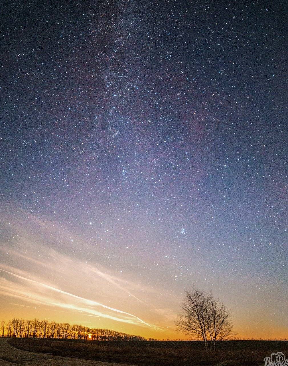 Астрофото, Луна, Млечный путь, Моршанск, Моршанский район, Ночной пейзаж, Сергей Вьюнов