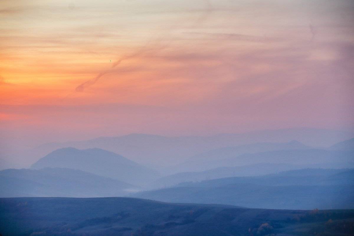 Вечер, Воловец, Закарпатье, Закат, Карпаты, Ноябрь, Осень, Украина, Вейзе Максим