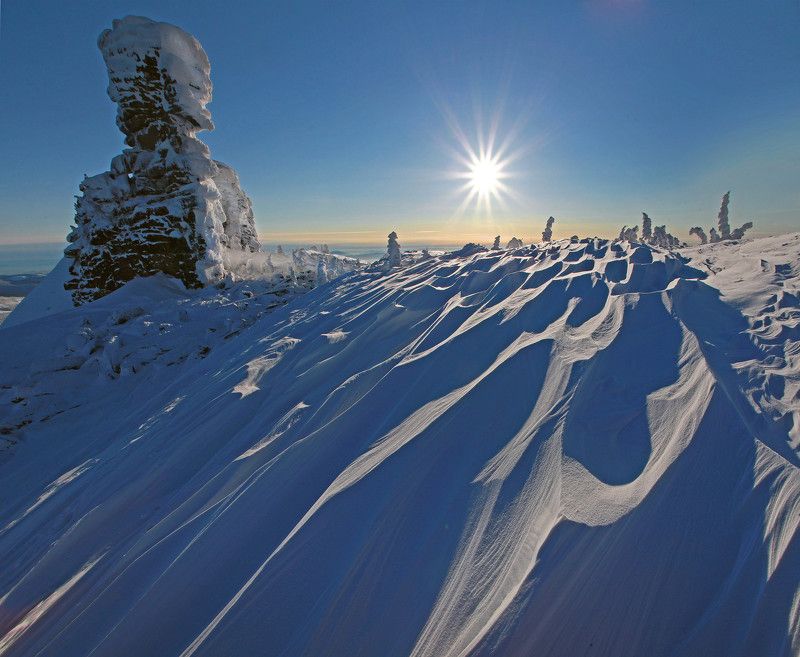 Снежная река.... фото превью