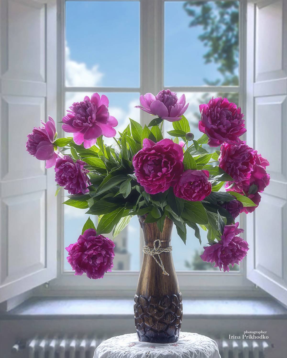 натюрморт, цветы, букеты, пионы, Приходько Ирина