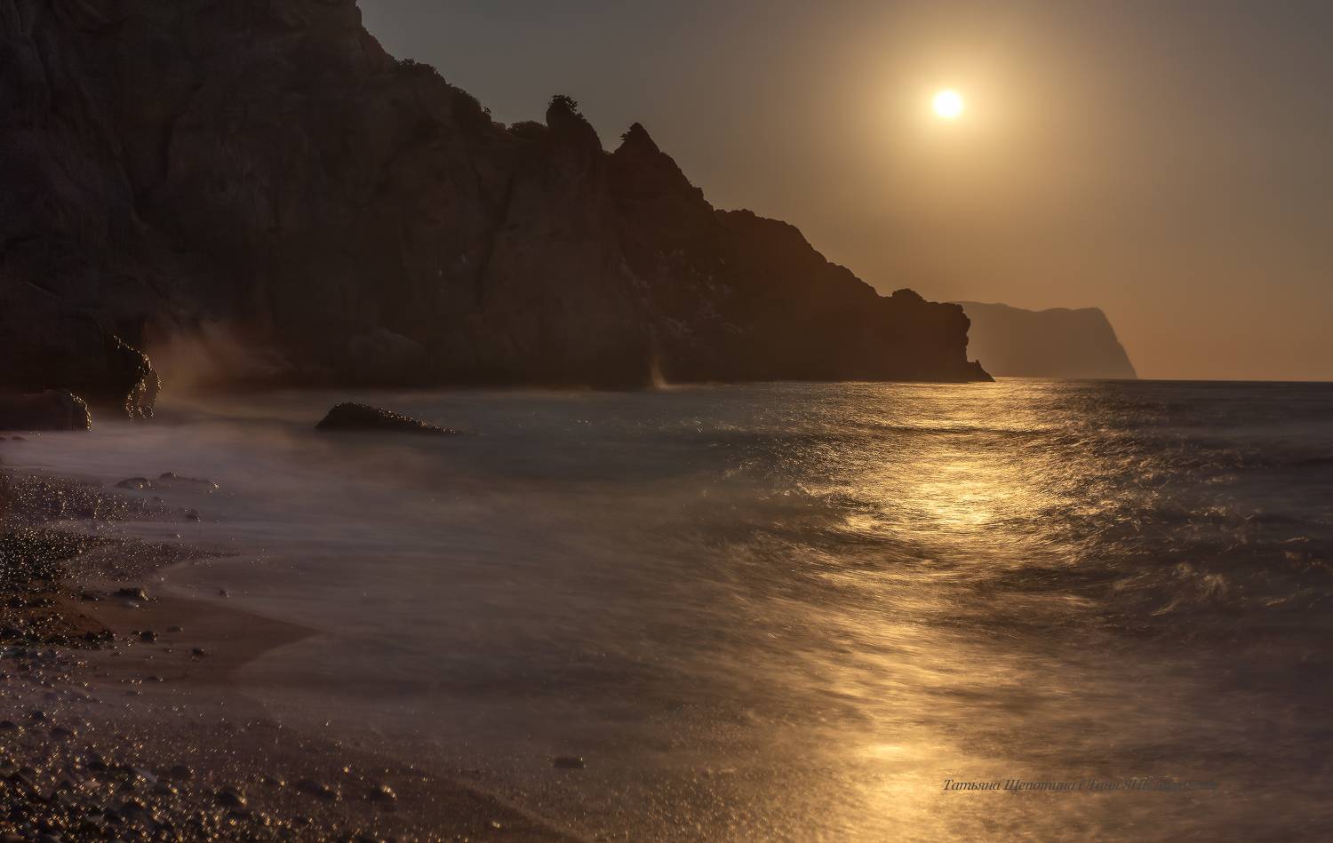 крым, севастополь, пейзаж, яшмовый пляж, ночь, seascape, фиолент, крымская ночь, crimea, landscape, морской пейзаж, Щепотина Татьяна