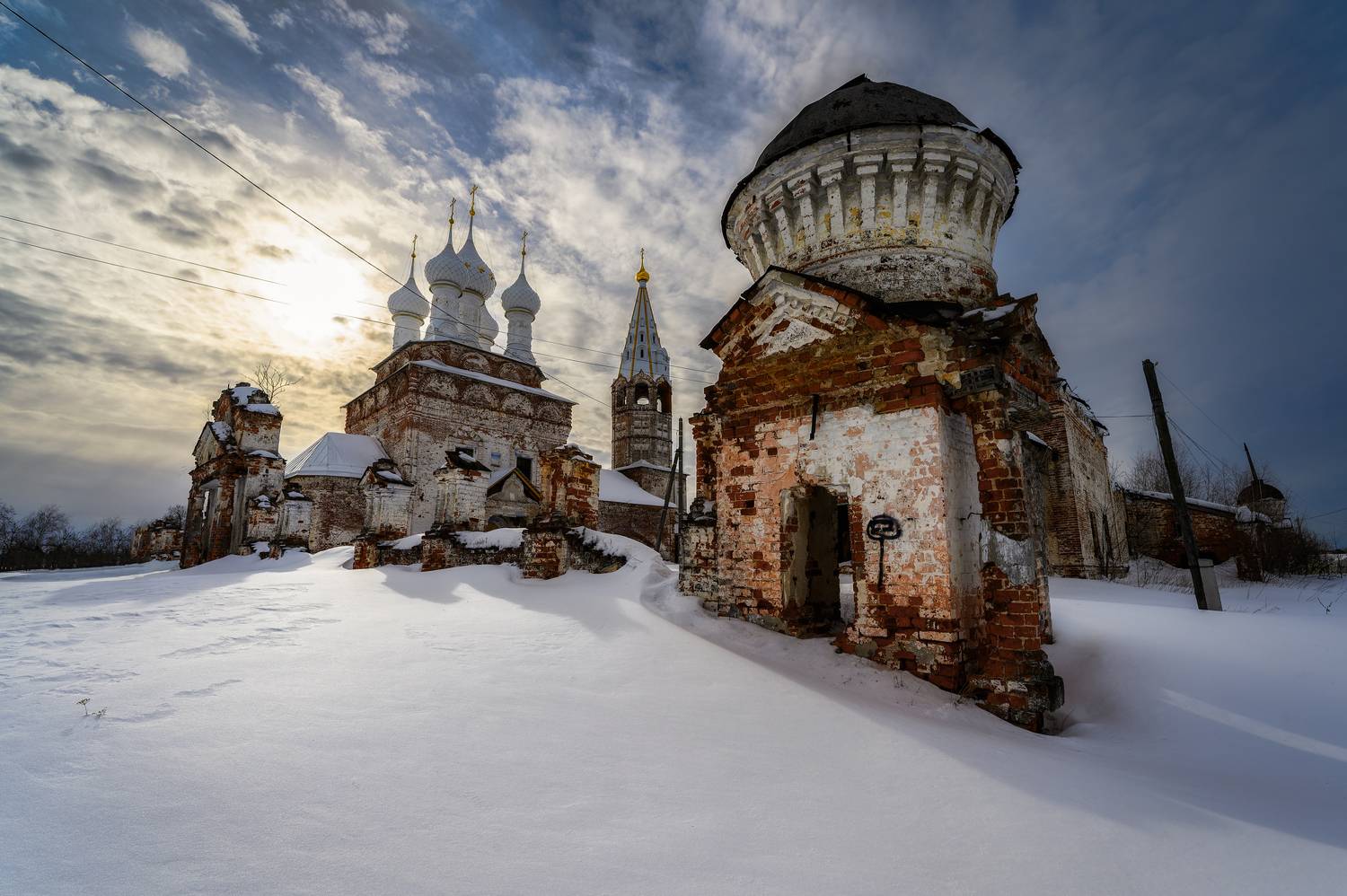 россия, село, деревня, дунилово, зима, храм, церковь, заброшка, Томислав Ракичевич