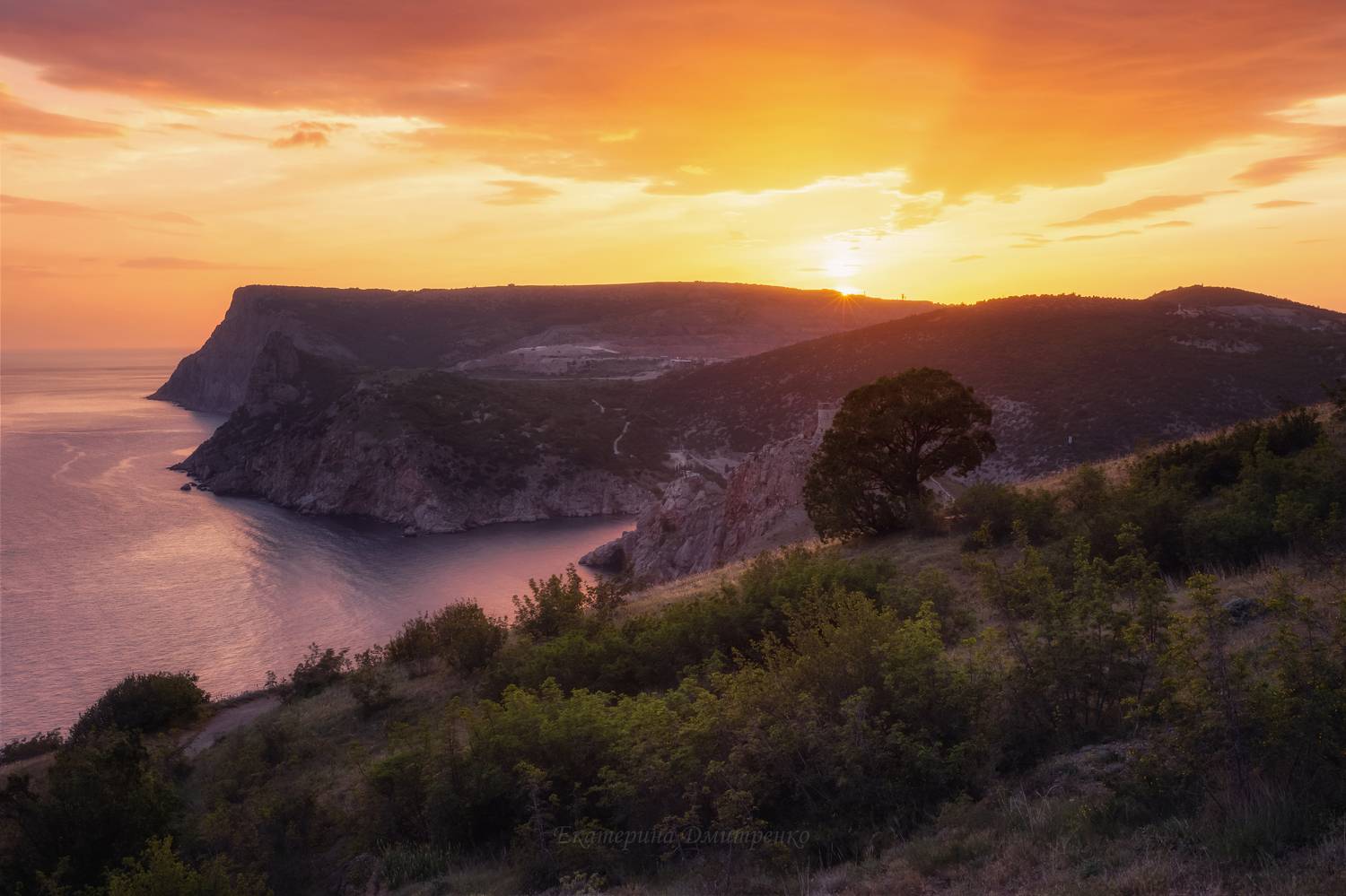 крым, пейзаж, севастополь, балаклава, пейзаж, закат, море, горы, crimea, landscape, Дмитренко Екатерина