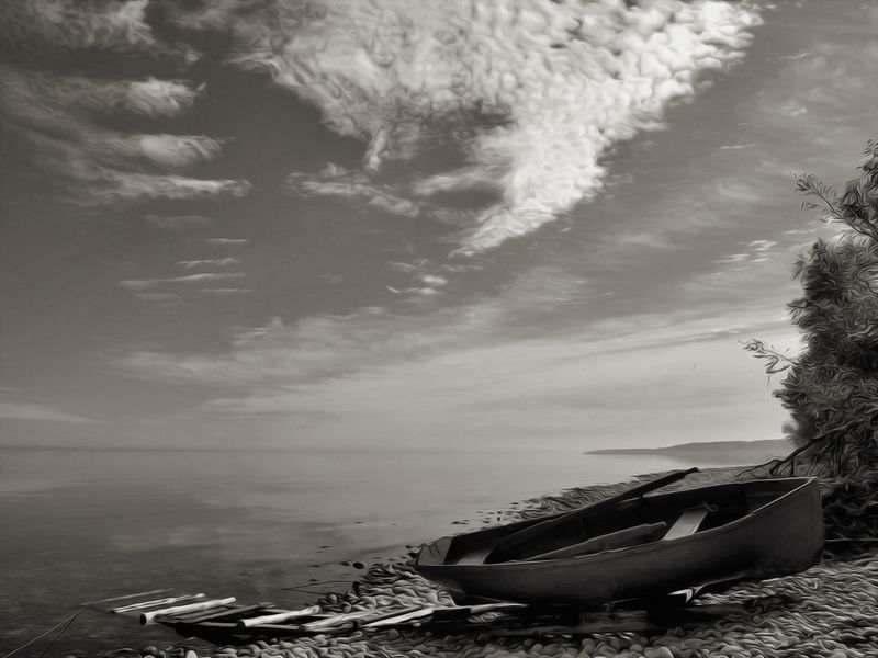 Берег. Погожий день. фото превью