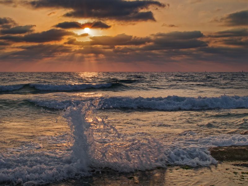 Mediterranean Sea, Sunset фото превью