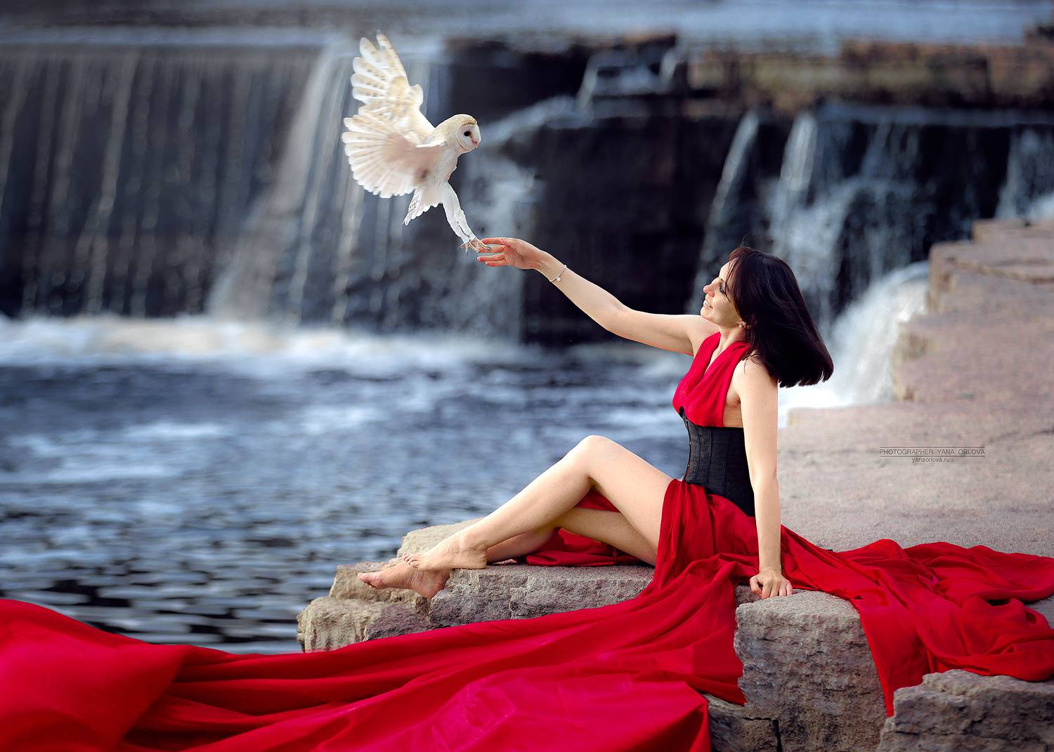 девушка, женский портрет, фотографспб, фотосессияподводой, фотографсанктпетербург, портрет, женщина, сова, сипуха, Яна Орлова