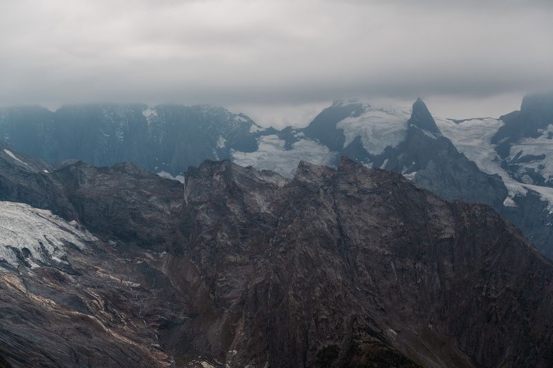 mountains, dombay, sky, rock, landscape, caucasus, summer, glacier, Домбай. фото превью