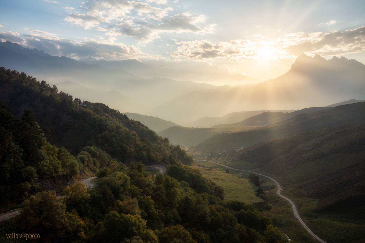 цейлоам закат эрзи пейзаж ингушетия, Valius Photo