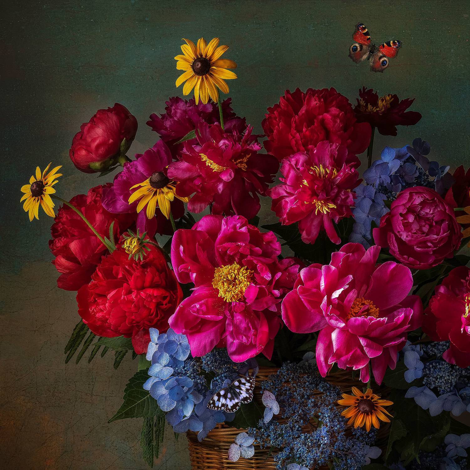 peonies, flowers, still life photography, summer flowers, Слуцкая Яна