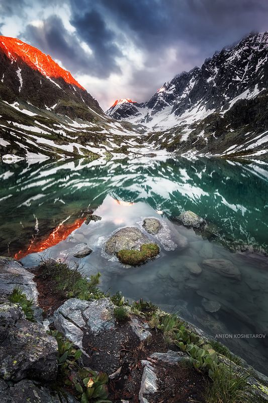 Закат на озере Куйгук фото превью