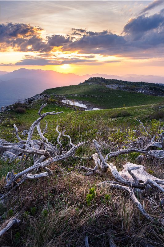 Уходящее солнце фото превью