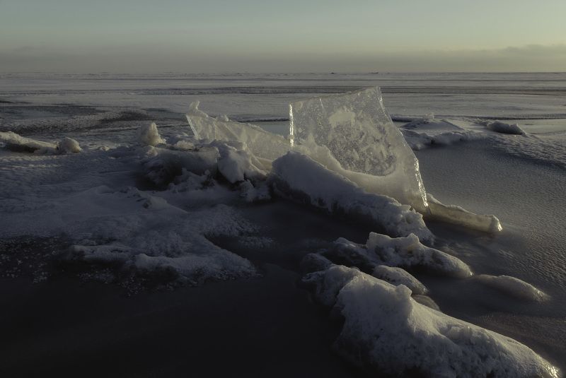 sea, ice, sunset, cold, frozen, winter, landscape, taganrog, azov, nature, Азовский залив. фото превью