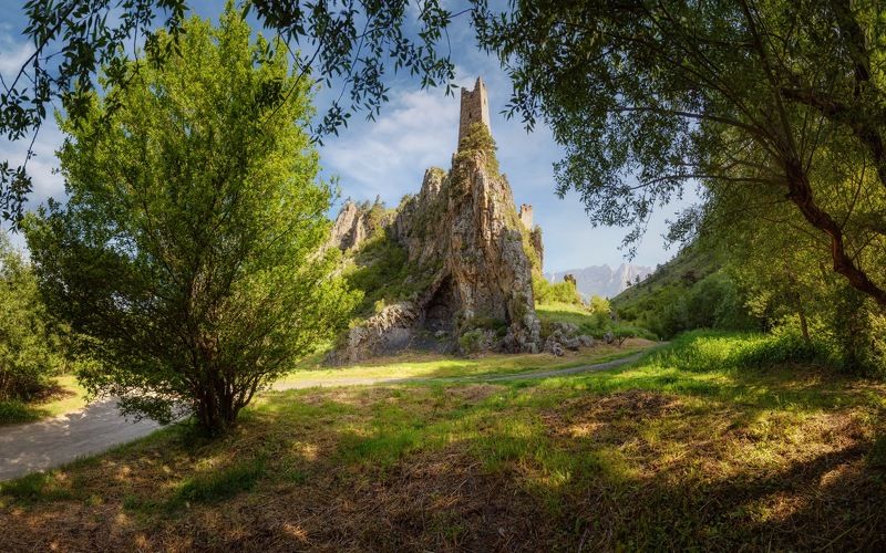 ингушетия, башня, вовнушки Боевая башня башенного комплекса Вовнушки (Ингушетия) фото превью