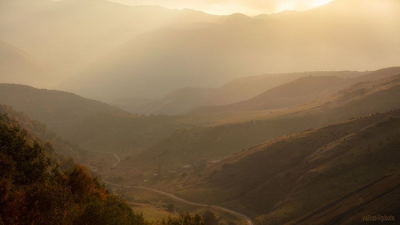 закат эрзи пейзаж ингушетия  фото превью