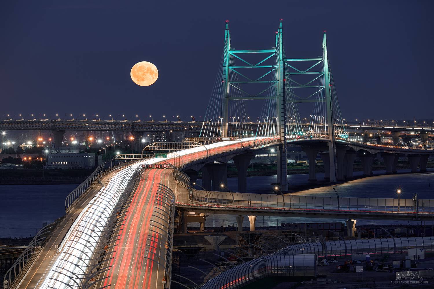 санкт-петербург, ночь, зсд, луна, Чехонин Александр
