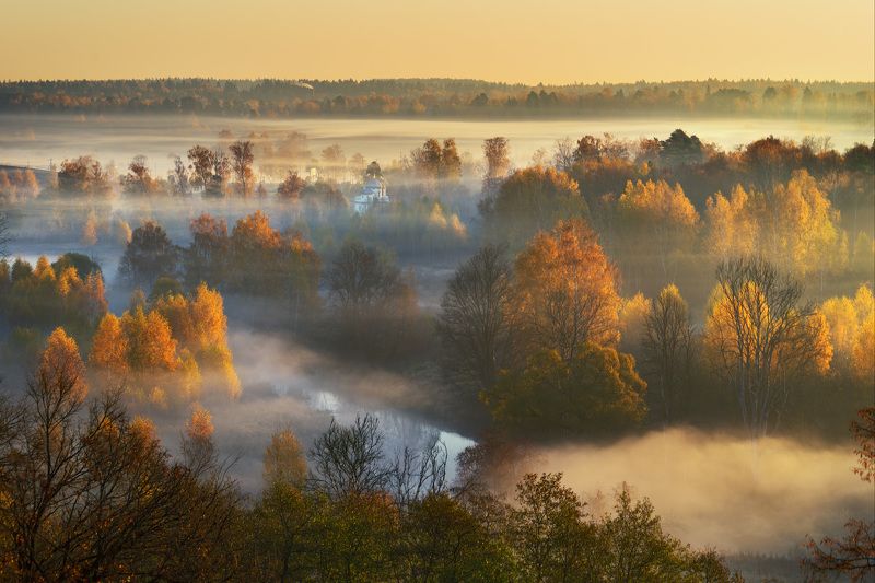 Октябрьское утро фото превью