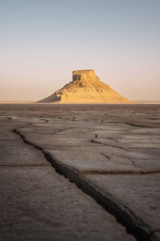 казахстан, мангистау, мангышлак, карынжарык, устюрт, сергейалтушкин Утро во впадине Карынжарык фото превью