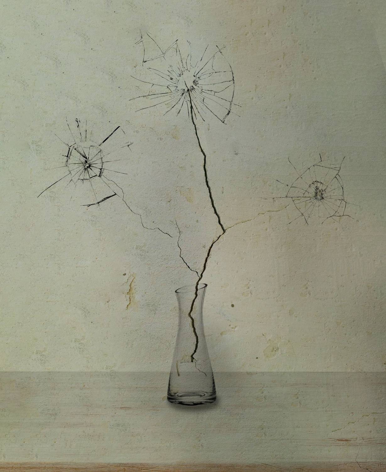 трещины одуванчики декоративный лук, Наталья Туева