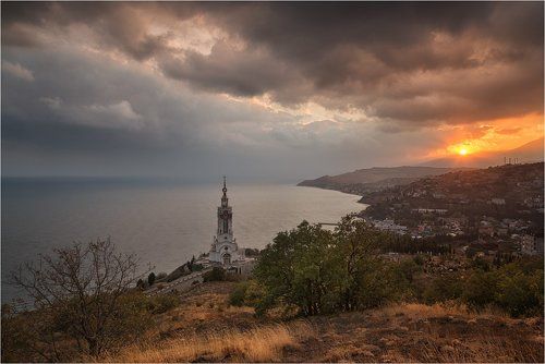 Закат в Малореченском.