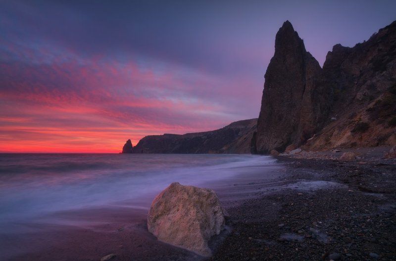 Закат на Яшмовом пляже фото превью