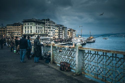 Fishing on the Galata Bridge...