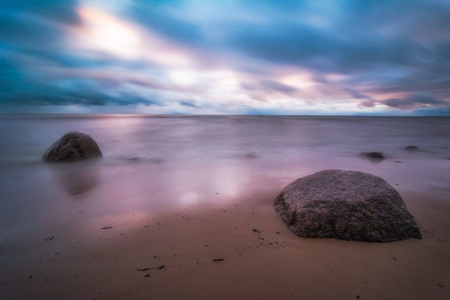 пейзаж, финский залив, закат, репино,, Михайлов Иван