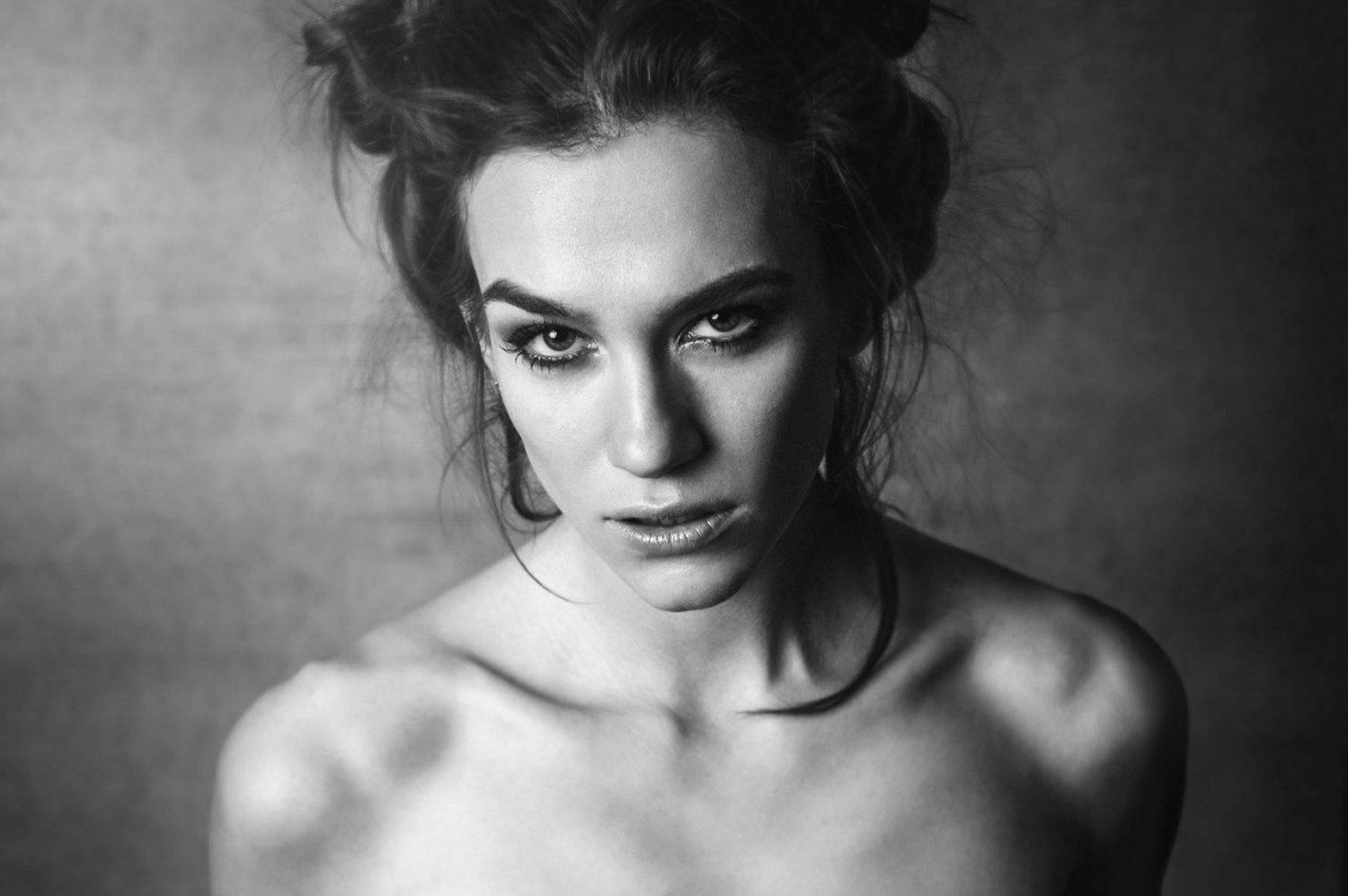 Beautiful, Beauty, Black & white, Bw, Emotion, Eyes, Face, Girl, Light, Model, People, Portrait, Studio, Андрей Лободин