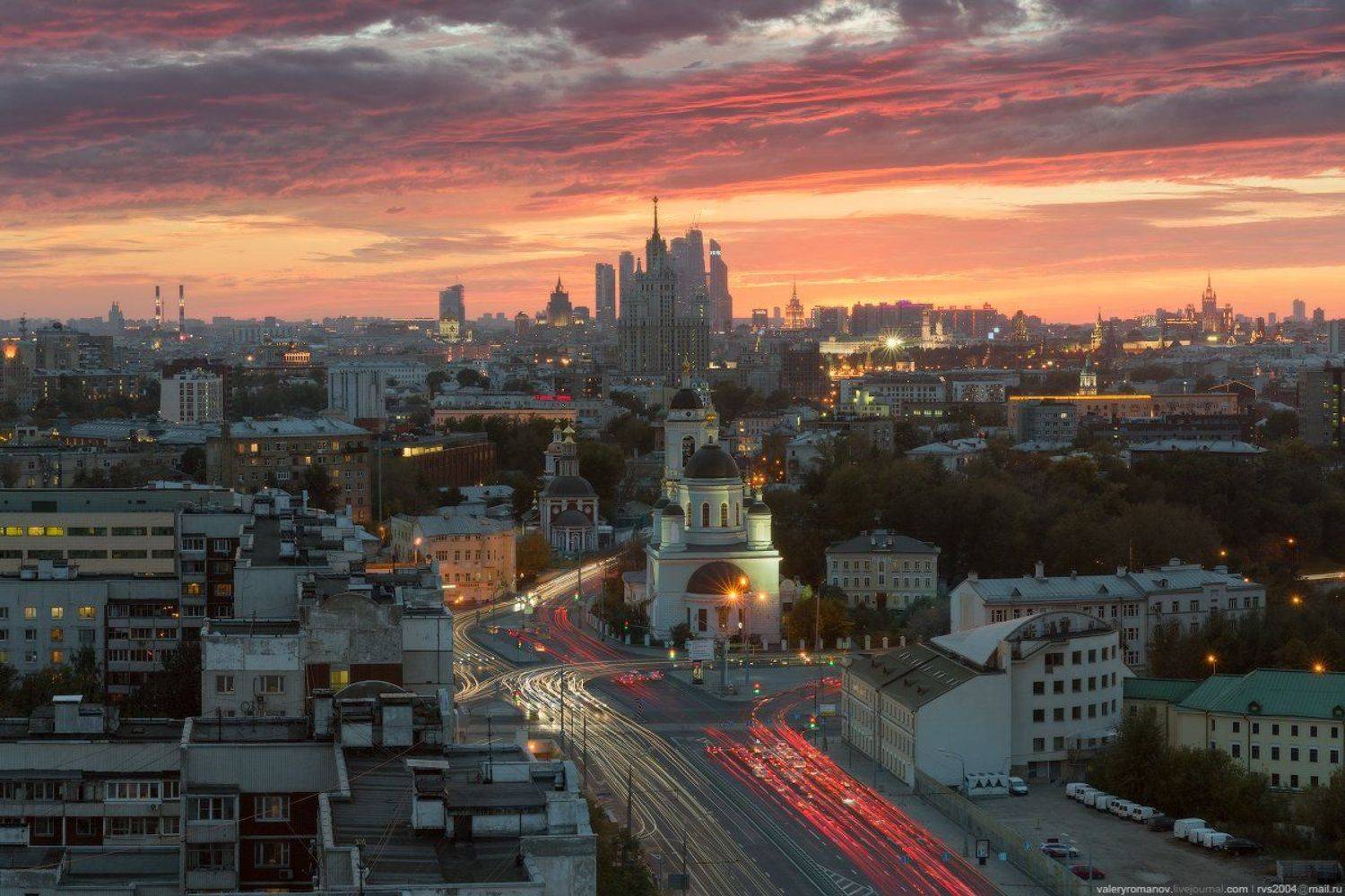 москва, москва-сити, высотка, сталинская, романов, закат, Валерий Романов