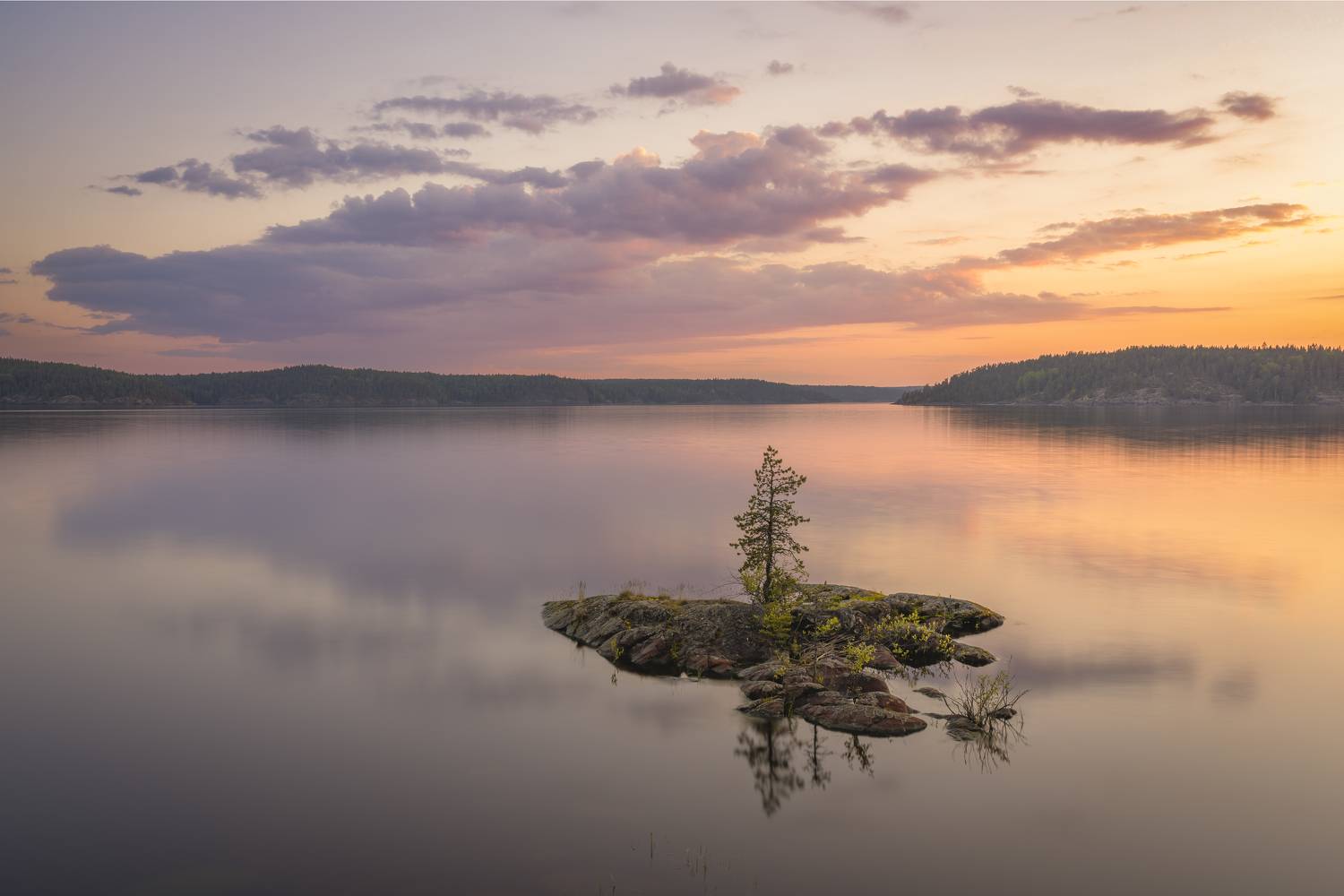 ладожские шхеры, пейзаж, закат, Mikhail Ioannisian