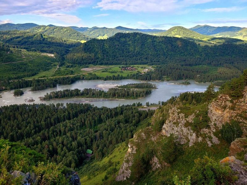 Утро над рекой Катунь фото превью