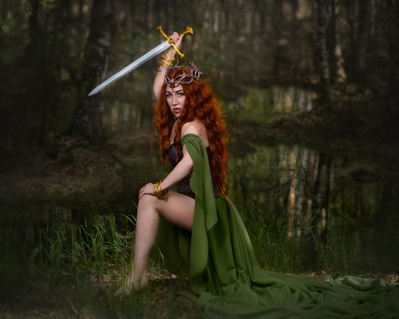 фотограф юлия дюдина, фотограф нижний новгород, арт фотограф,  волшебная фотосессия, фотосессия эльф, королева лесных эльфов Лихолесья Королева лесных эльфов Лихолесья фото превью