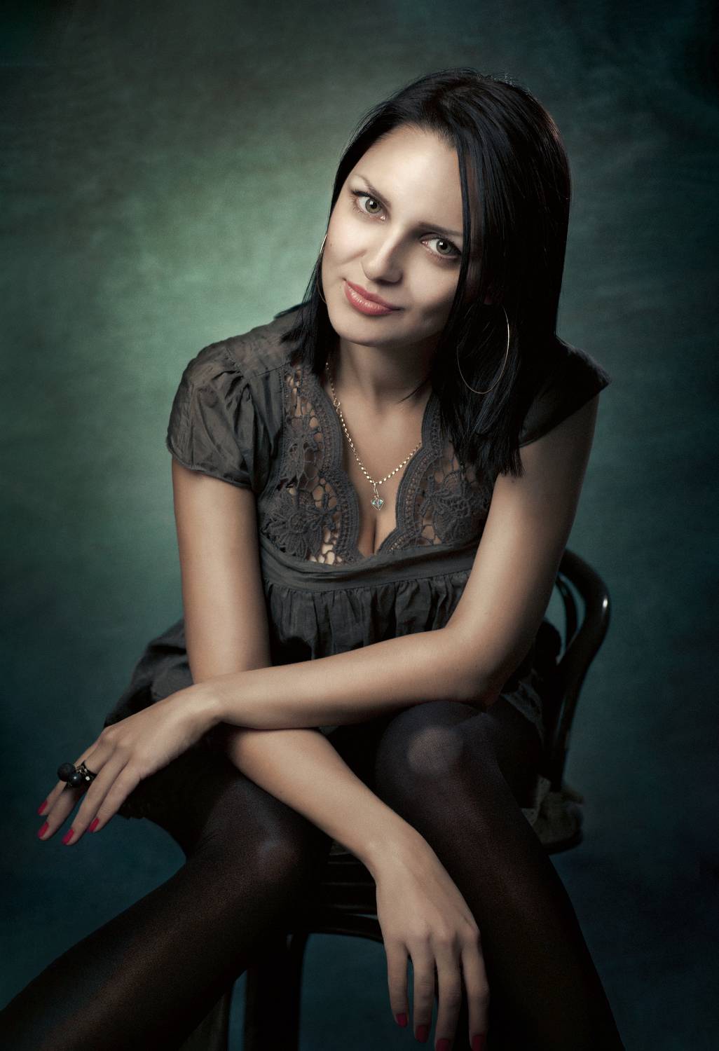 портрет, девушка, фотостудия, Ренц Геннадий