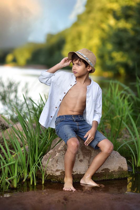 На речке фото превью