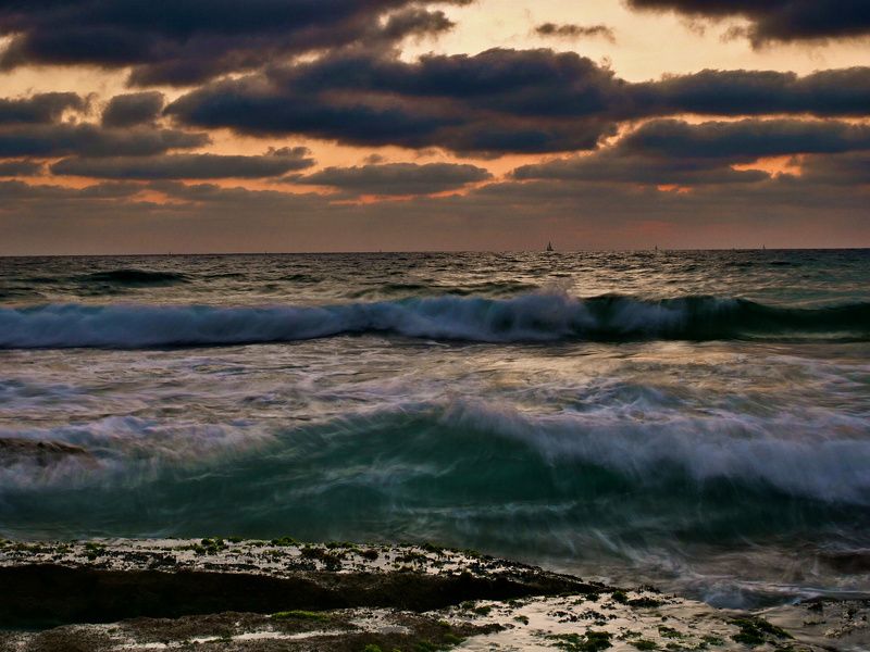 Mediterranean Sea, Sunset фото превью