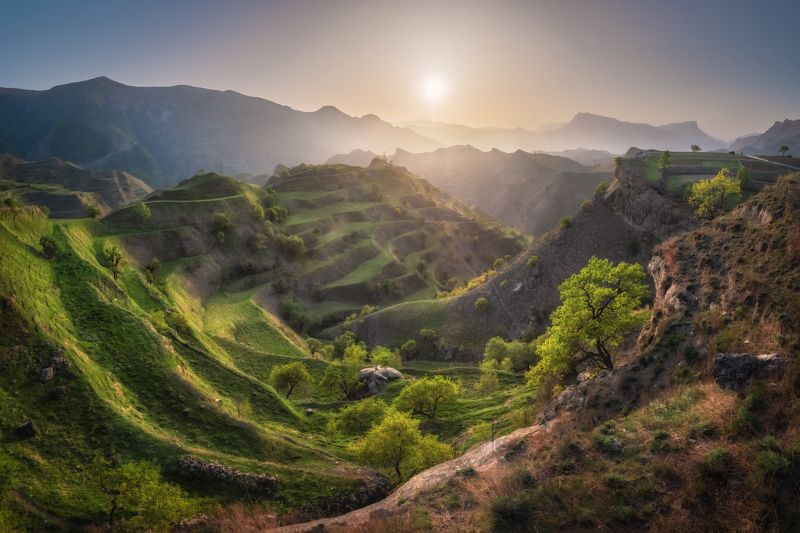 Ландшафт Дагестана.