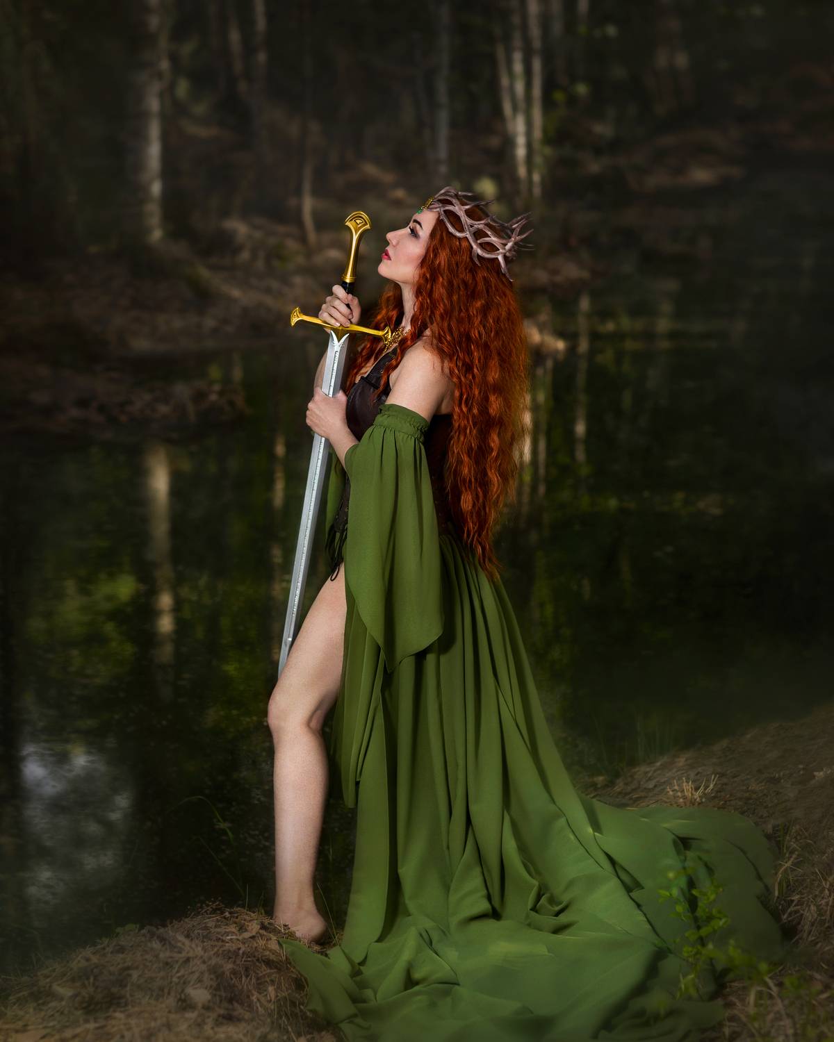 фотограф юлия дюдина, фотограф нижний новгород, арт фотограф,  волшебная фотосессия, фотосессия эльф, королева лесных эльфов Лихолесья, Дюдина Юлия