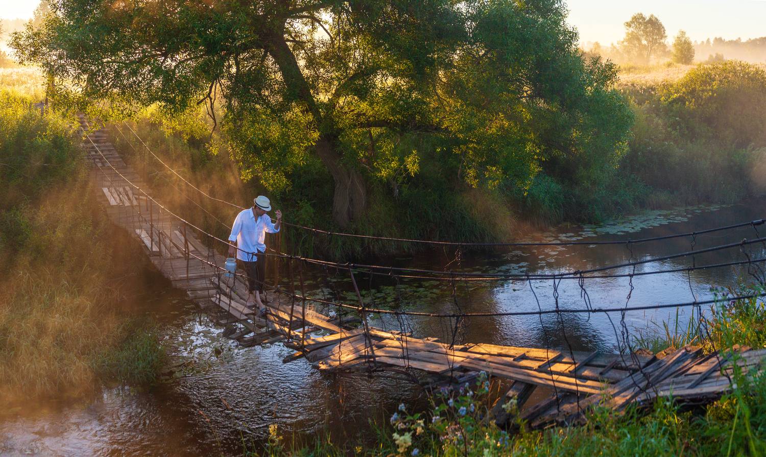 утро, река, Свистков Александр