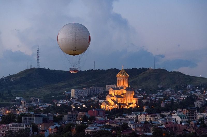 тбилиси  Вечерний Тбилиси фото превью
