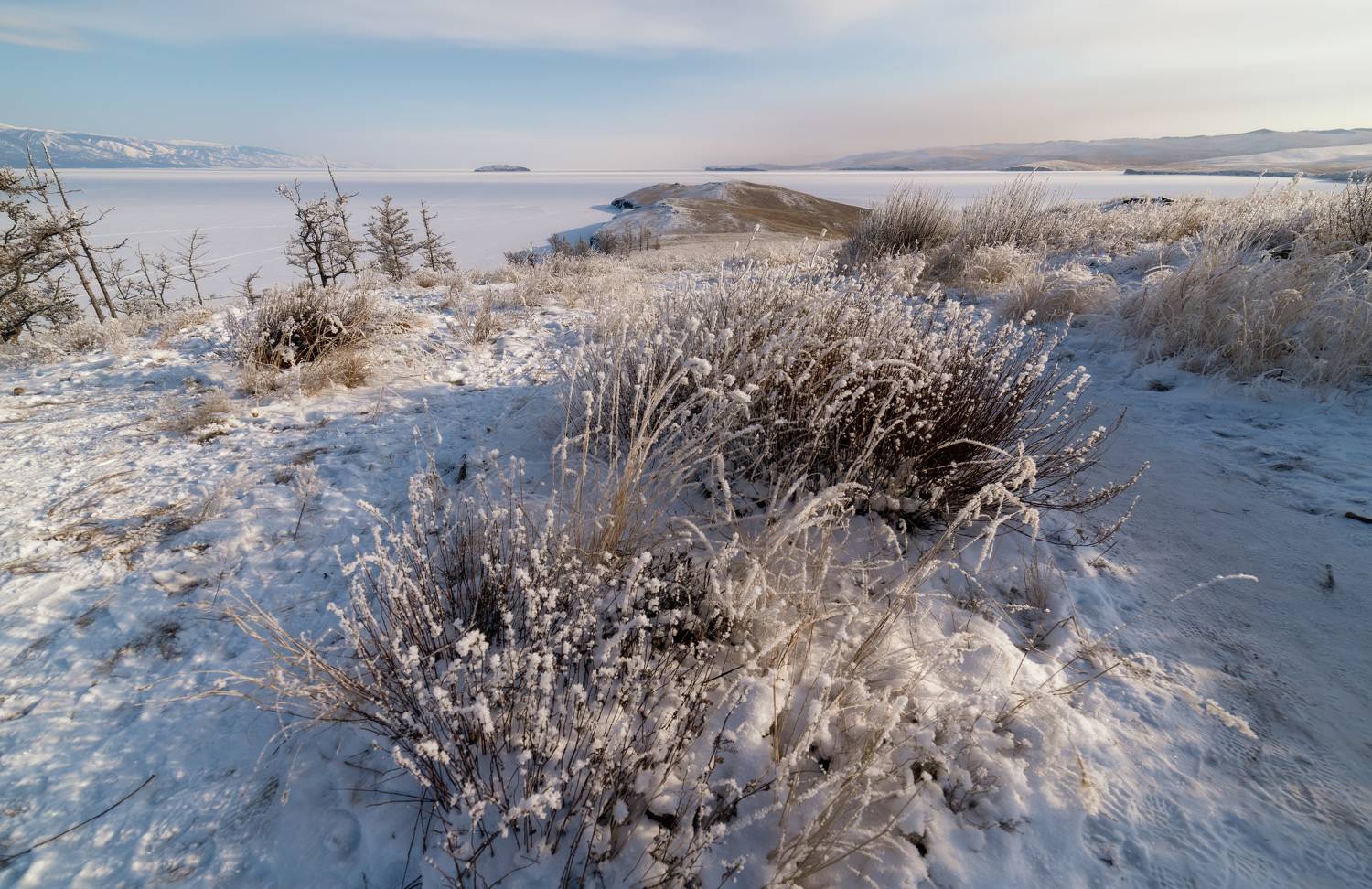 baikal, winter, ice, cold, lake, landscape, religious, culture, cape, island,, Бугримов Егор