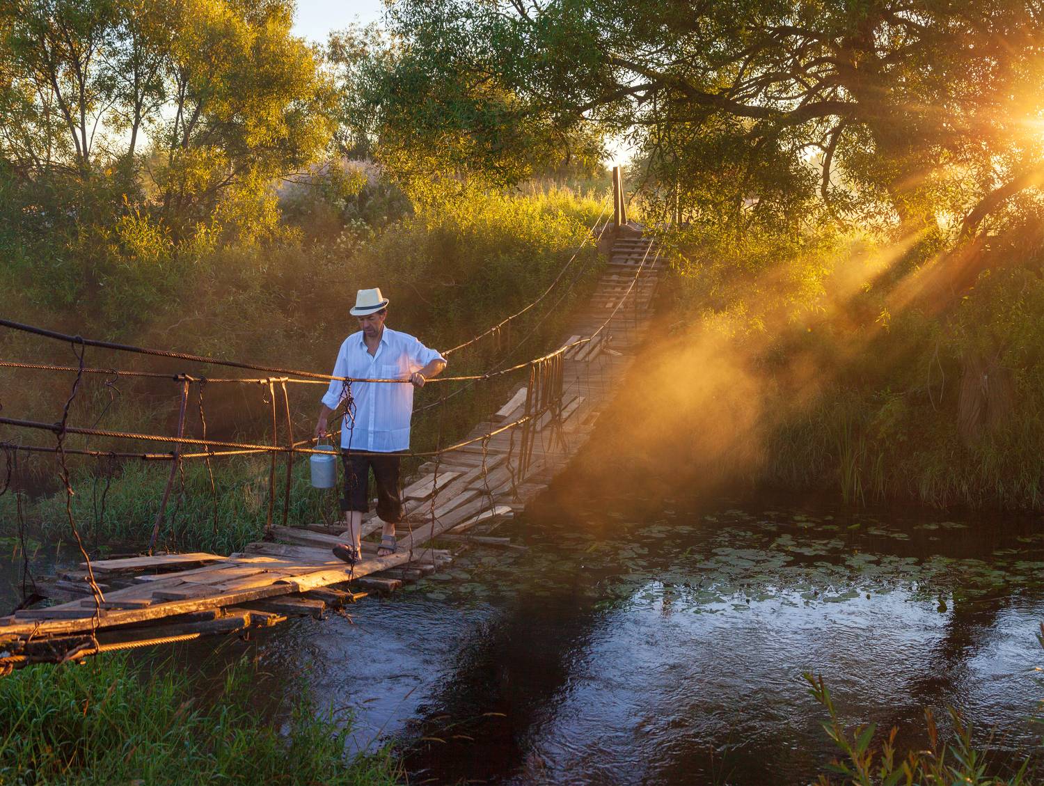 река, мостик, Свистков Александр