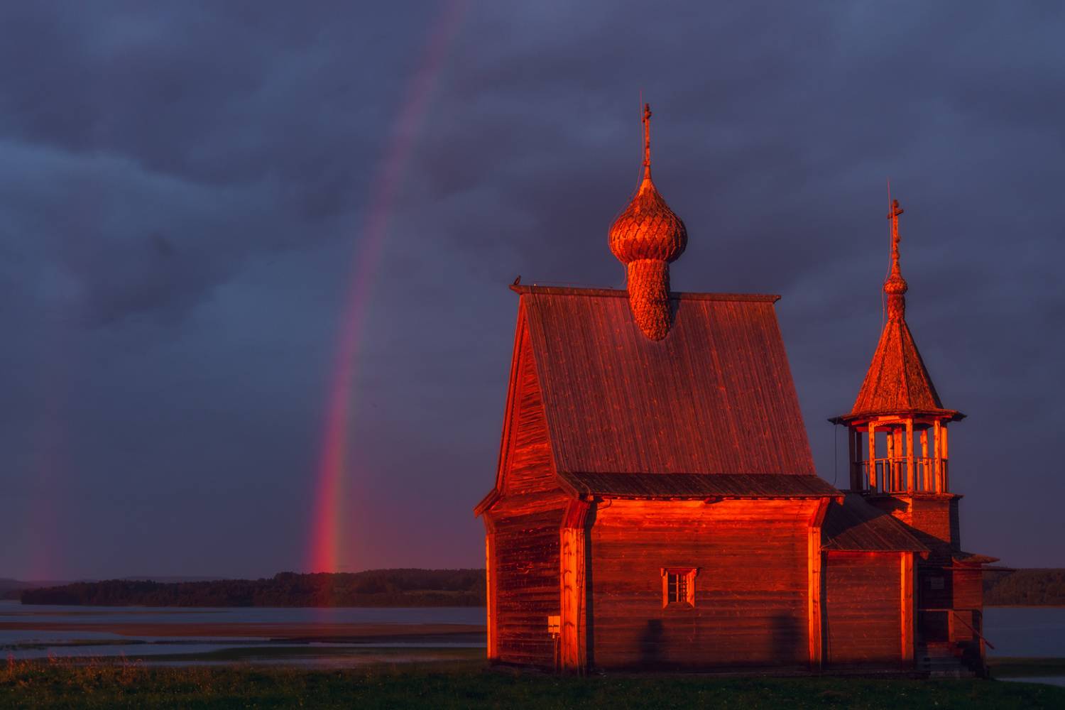 рассвет радуга вершинино часовня кенозерье, Архипкин Александр