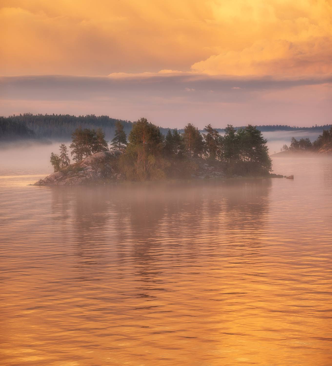 карелия, ладога, шхеры, закат, лето, Марголин Алексей